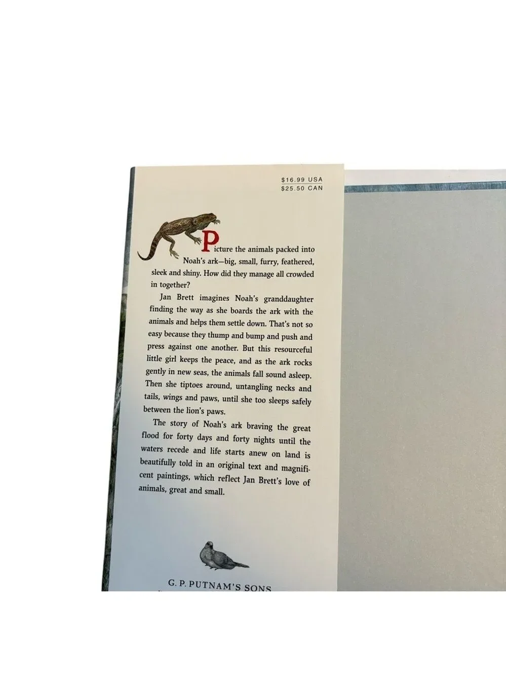 On Noah's Ark Book by Jan Brett Hardcover